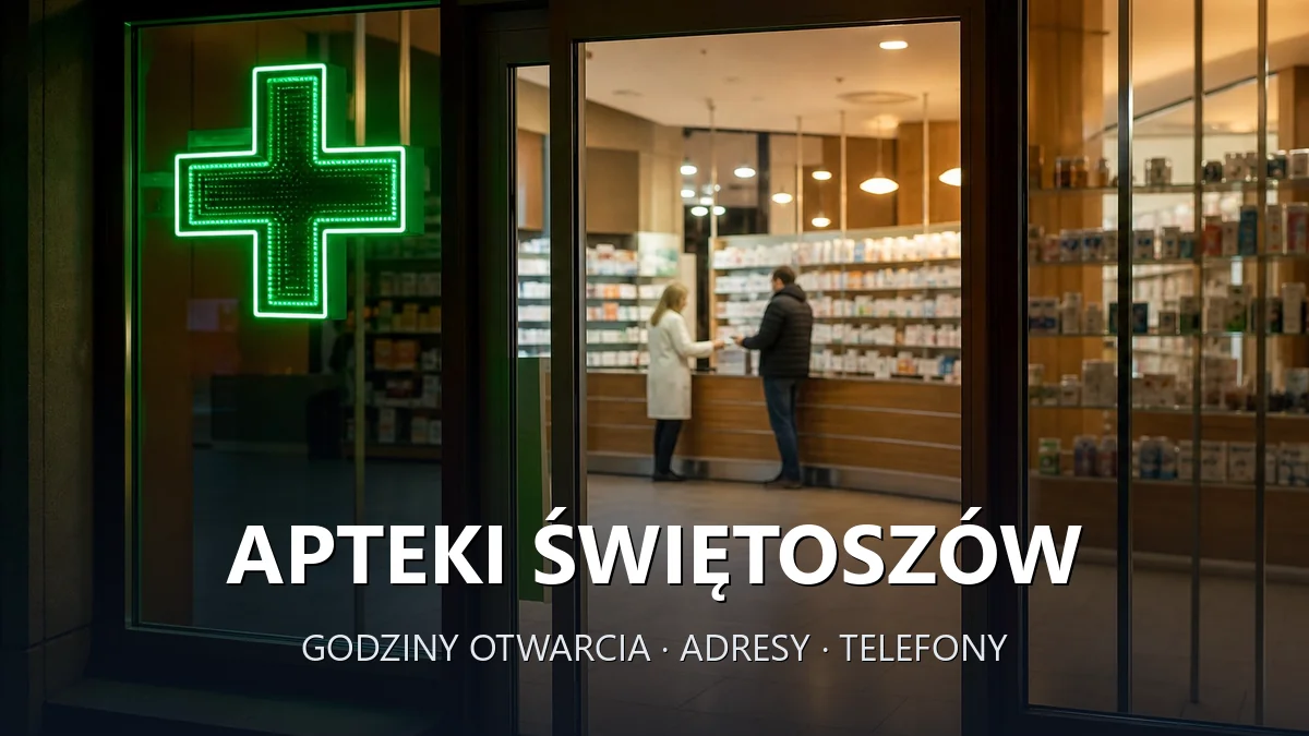 Apteki Świętoszów, gmina Osiecznica, powiat bolesławiecki - adresy, telefony, godziny otwarcia