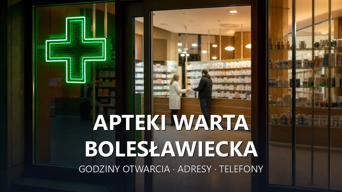 Apteki Warta Bolesławiecka, powiat bolesławiecki - adresy, telefony, godziny otwarcia