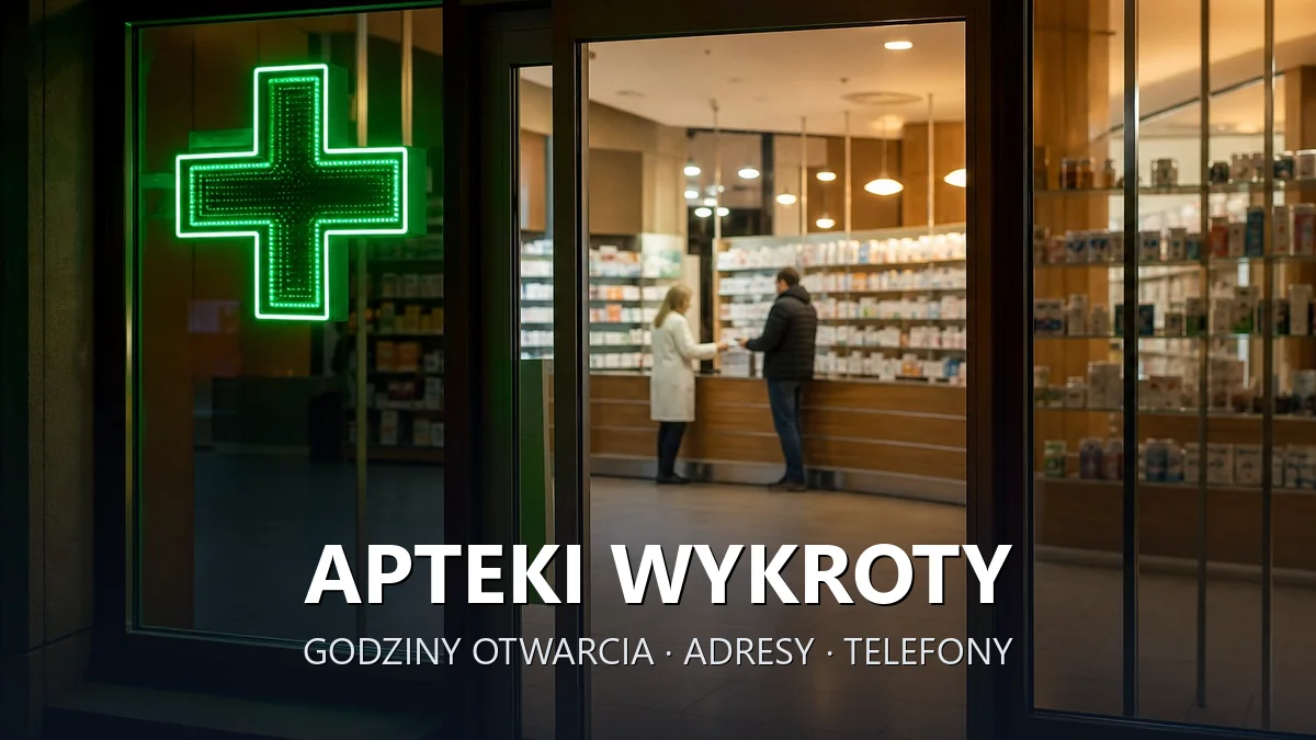 Apteki Wykroty, gmina Nowogrodziec, powiat bolesławiecki - adresy, telefony, godziny otwarcia