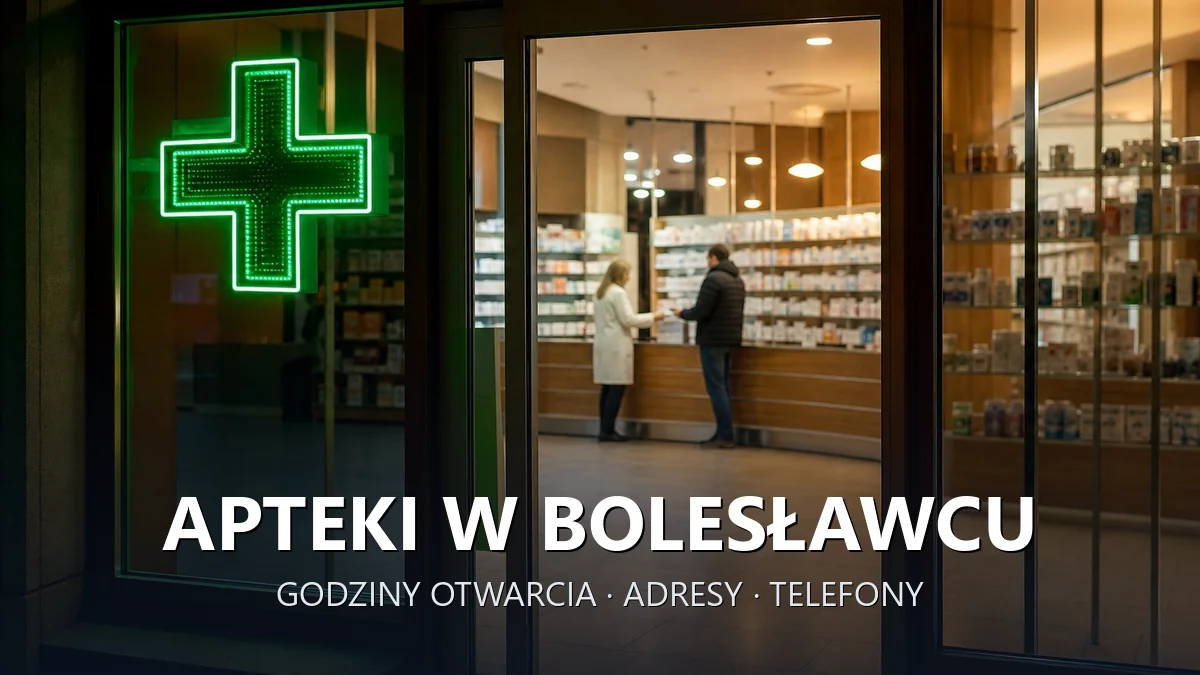 Apteki w Bolesławcu - godziny otwarcia i dyżury