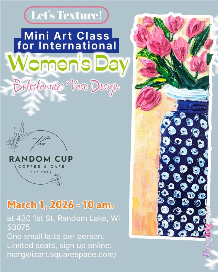 Grafika promocyjna wydarzenia Art Class – Bolesławiec Vase (Lets Texture by Marta)