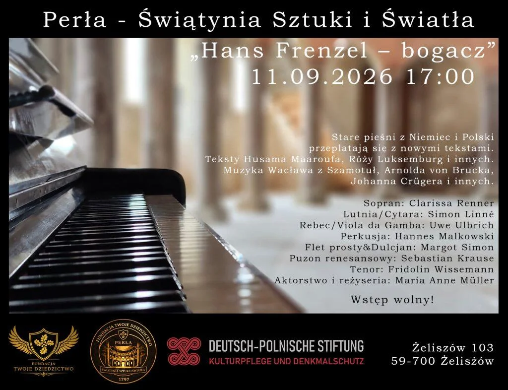 Grafika promocyjna wydarzenia Hans Frenzel - bogacz