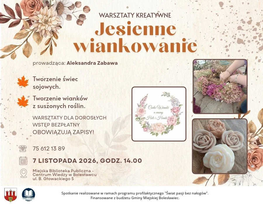 Grafika promocyjna wydarzenia Jesienne wiankowanie
