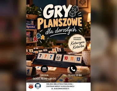 Grafika promocyjna wydarzenia Warsztaty gier z Katarzyną Kotarbą