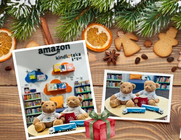 Amazon przywiózł zabawki do biblioteki - misie czekają na imiona.