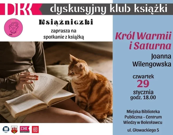 Spotkanie DKK Książniczki - ''Król Warmii i Saturna'' o pamięci regionu