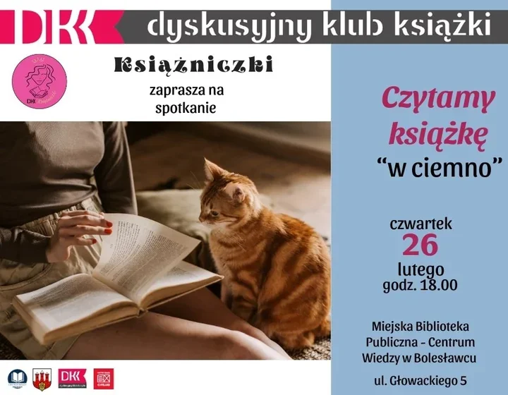 Książniczki czytają w ciemno - literacka zagadka dla Bolesławca
