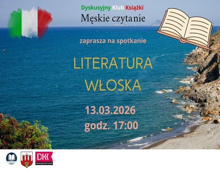 DKK Męskie czytanie - włoskie opowieści na wiosennym spotkaniu **13 marca**