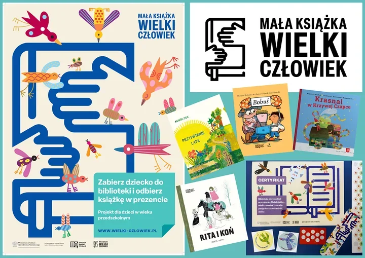 Wyprawka, naklejki i pierwsze litery - projekt Mała książka - wielki człowiek wraca do Bolesławca