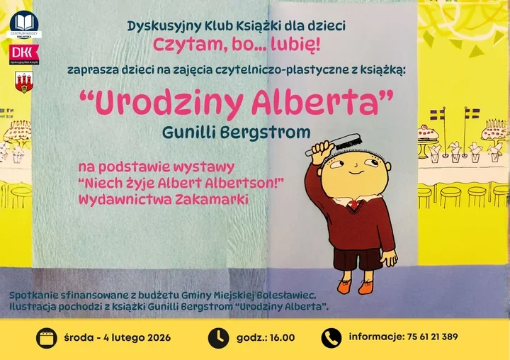 Urodziny Alberta w bibliotece - czytanie i warsztaty dla najmłodszych