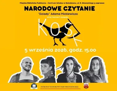 Mickiewicz, ludowe pieśni i KOSY - Narodowe Czytanie w Bolesławcu