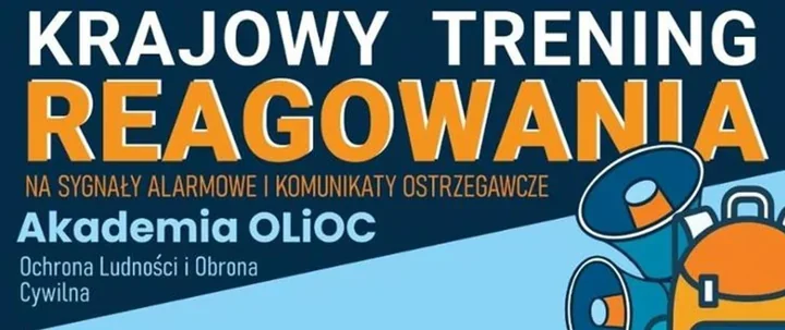 Syrena alarmowa i fałszywy komunikat - 29 sierpnia ważny trening