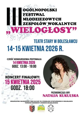 Natalia Kukulska poprowadzi Wielogłosy - Bolesławiec szykuje wokalny finał