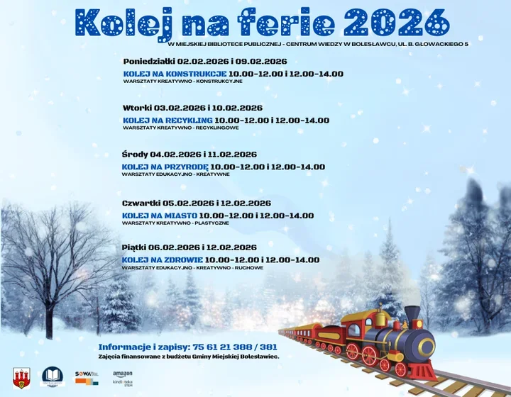 Feryjne warsztaty o kolei w Bibliotece - zajęcia dla dzieci 7-10 lat