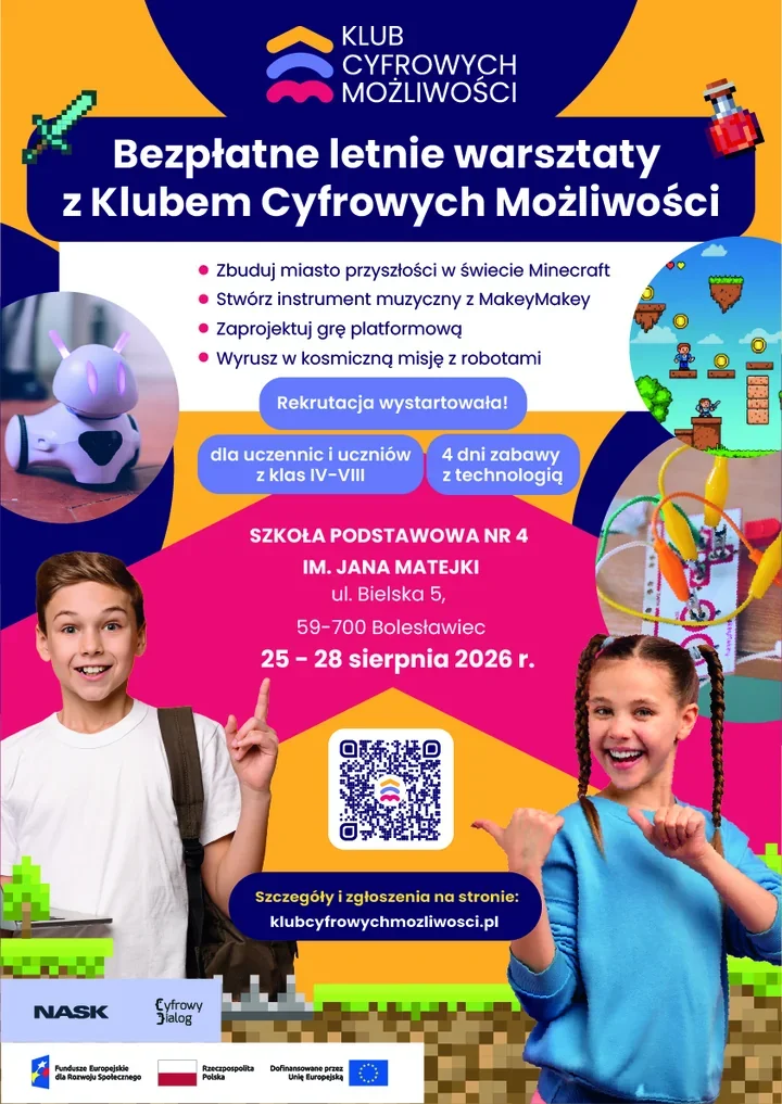 Bezpłatne półkolonie z robotyką ruszają w Bolesławcu i sześciu innych miejscach