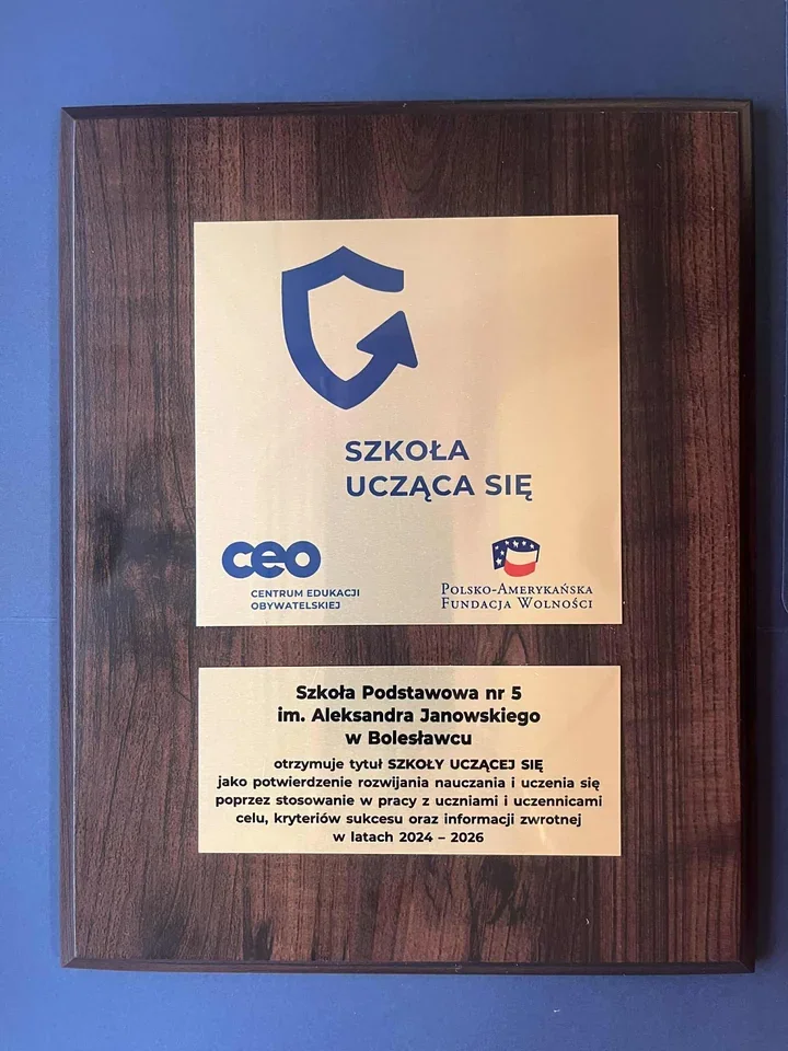 SP nr 5 w Bolesławcu z tytułem Szkoły Uczącej Się - dowód na zmianę w podejściu do nauczania
