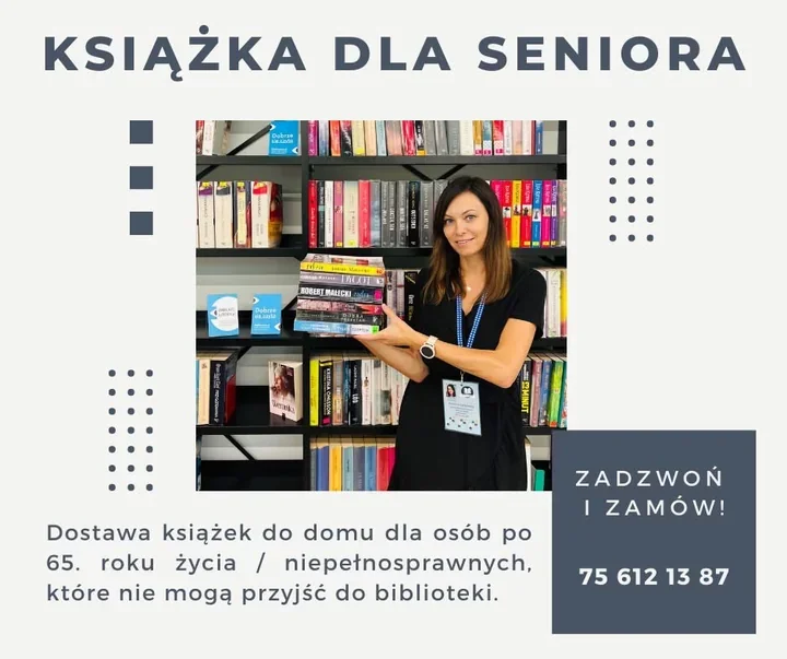 Darmowe dowozy książek dla seniorów - biblioteka przywozi lektury prosto pod drzwi