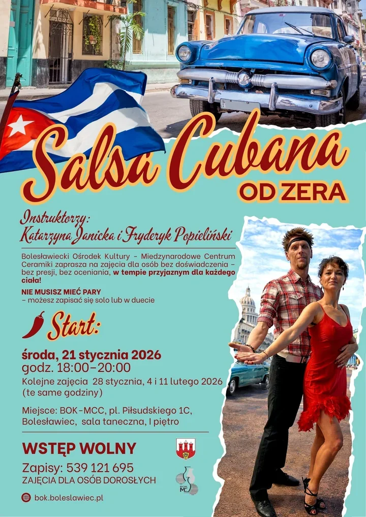 Salsa Cubana dla początkujących - bezpłatne warsztaty w BOK-MCC