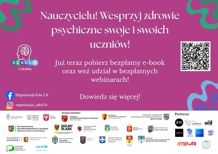 Bezpłatne wsparcie dla szkół - program Szkoła z Głową 2 dla nauczycieli i uczniów