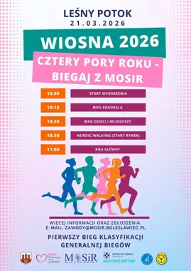 Wiosenny Bieg między Mostami – MOSiR zaprasza na rodzinne starty i marsz Nordic Walking