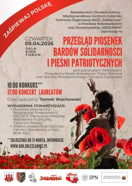 Przegląd Piosenek Bardów Solidarności – pieśni patriotyczne znów zabrzmią w Kinie FORUM