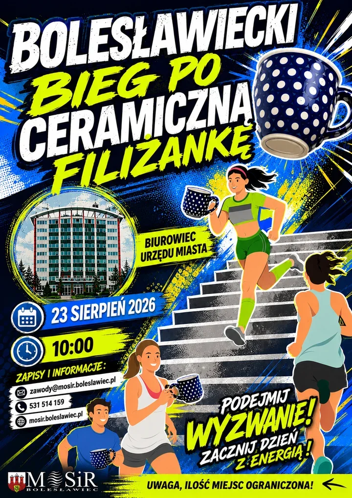 184 schody i ceramiczna filiżanka. Nietypowy bieg w Bolesławcu