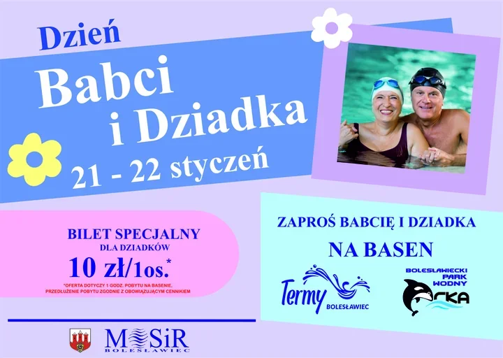 Dzień Babci i Dziadka - baseny w Bolesławcu zapraszają seniorów