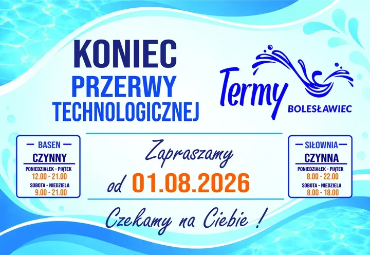 Termy Bolesławiec wracają po przerwie. Podano godziny basenu i siłowni