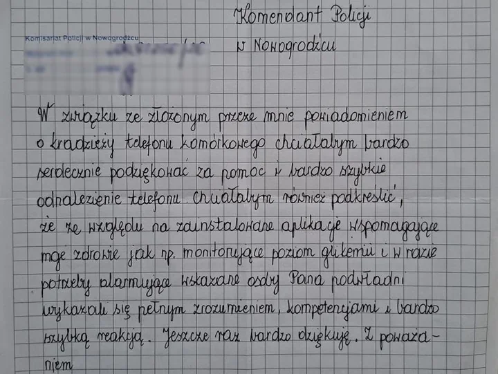 Telefon z aplikacjami zdrowotnymi zniknął w przychodni. Policja ustaliła, co się stało