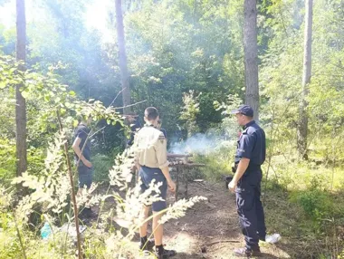 Harcerze w Borach Dolnośląskich usłyszeli od policjantów ważną lekcję