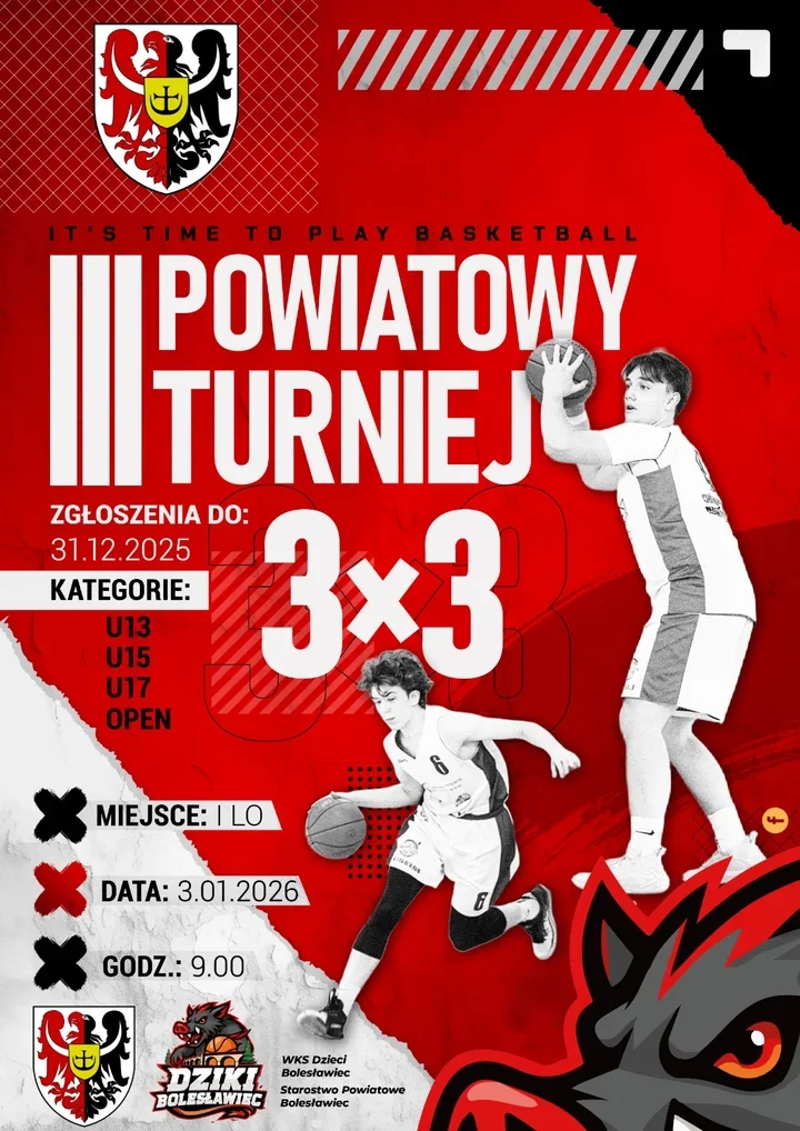 Parkiet dla wszystkich - III Powiatowy Turniej Koszykówki 3×3 w I LO